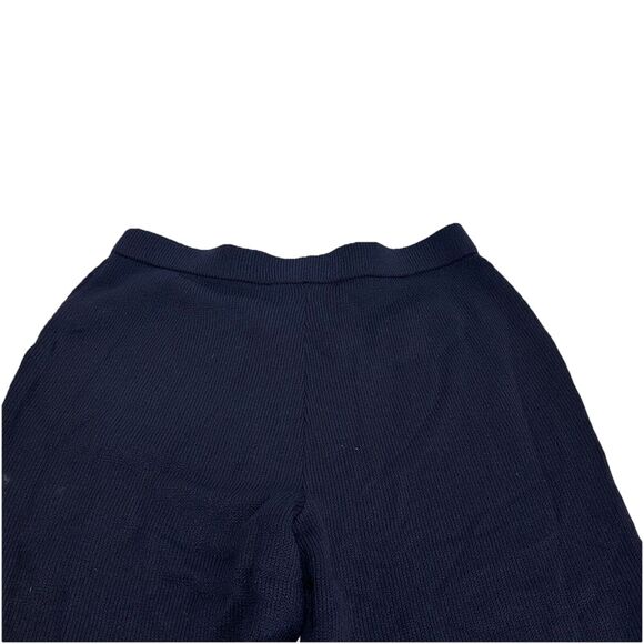 St. John Collection Blue Santana Knit Straight Leg 29 Inseam Pull On Pants US 4 - Picture 4 of 5